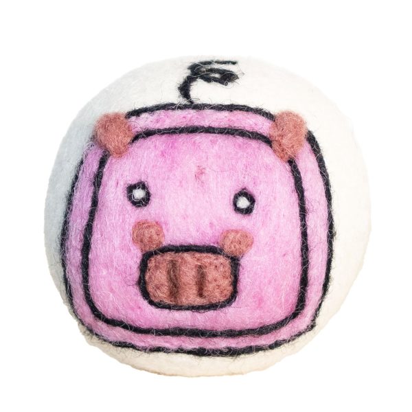 Wool Dryer Ball Pig