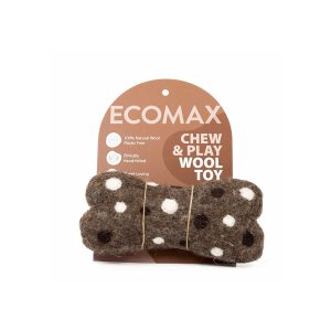 Chew & Play Wool Toy Polkadot Brown Large