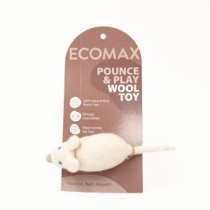 Pounce & Play Wool Toy White