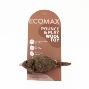 Pounce & Play Wool Toy Brown