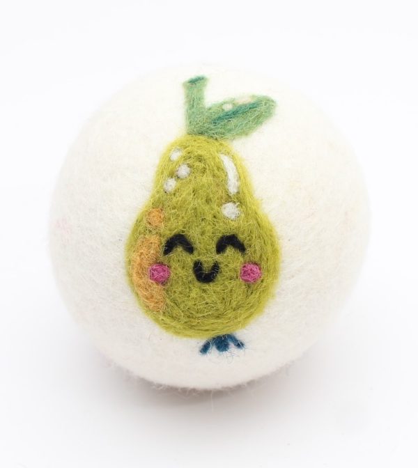 Wool Dryer Ball Pear
