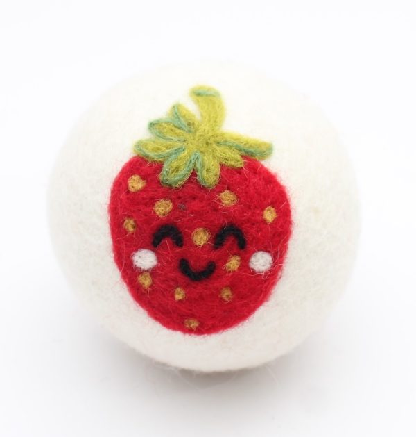 Wool Dryer Ball Strawberry