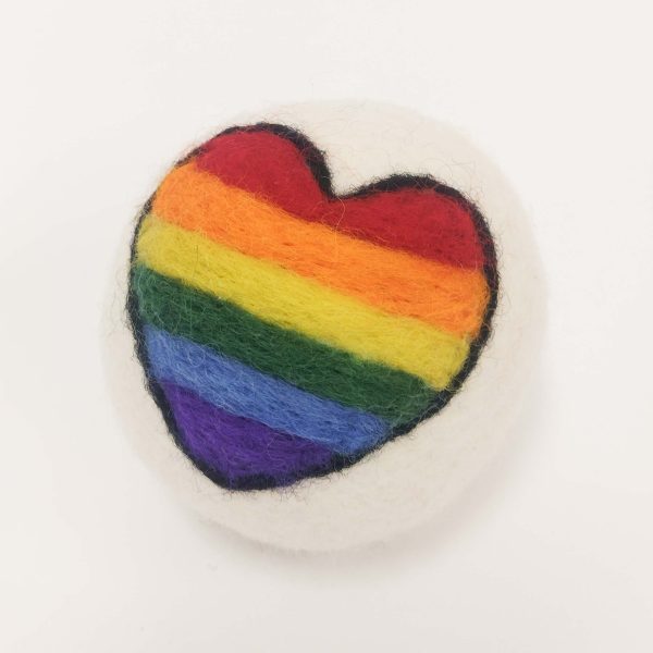 Wool Dryer Ball Love Gay Pride